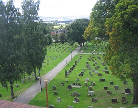Oversiktsbilde Hol gravplass