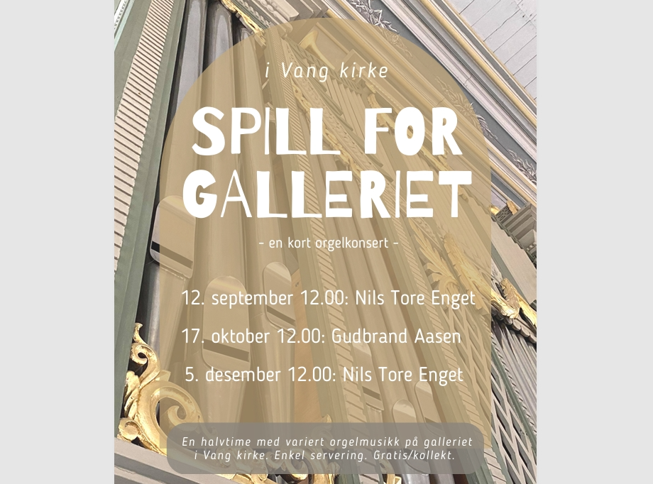 Plakat med datoer for konsertene