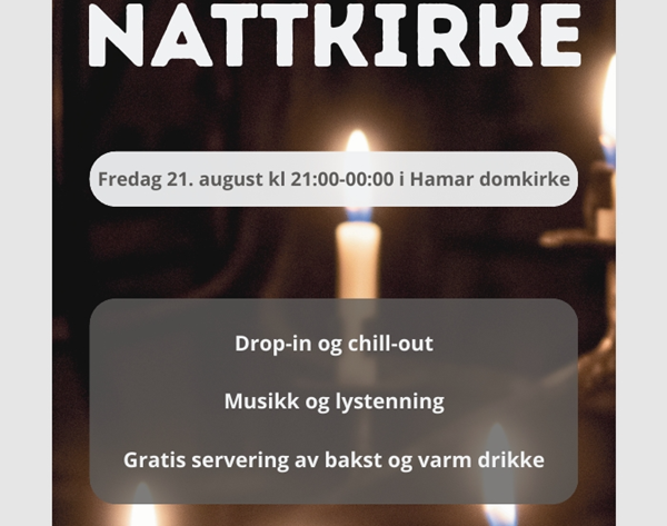 Plakat om nattkirke